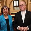 Erzbischof Hans-Josef Becker mit Präses Annette Kurschus. Foto: Erzbistum Paderborn