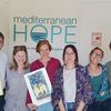 Das Team von Mediterranean Hope mit der Delegation der EKvW. Fotos: Mediterranean Hope/Katja Breyer