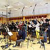 Die Musikerinnen und Musiker bei den Choral-Aufnahmen. Foto: Elvira Meisel-Kemper