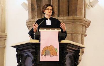 So könnte ein Parament in der Passionszeit nicht nur aussehen. So hat es auch ausgesehen, nämlich bei der Einführung von Pfarrerin Daniela Fricke in die LKA-Pfarrstelle für Seelsorge. Foto: EKvW So könnte ein Parament in der Passionszeit nicht nur aussehen. So hat es auch ausgesehen, nämlich bei der Einführung von Pfarrerin Daniela Fricke in die LKA-Pfarrstelle für Seelsorge. Foto: EKvW