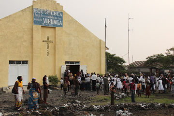 Kirche der CBCA in Goma, Ostkongo. Foto: EKvW