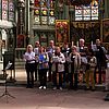 Kirchenmusikdirektorin Ute Springer (Iserlohn) leitet den Gregorianik-Workshop in der Wiesenkirche. Foto: UK