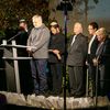 Gedenken Hamas-Anschlag Bielefeld. Foto: Alejandro Arditi Vertreter der jüdischen Gemeinde Bielefeld mit Präses Adelheid Ruck-Schröder. Foto: Alejandro Arditi