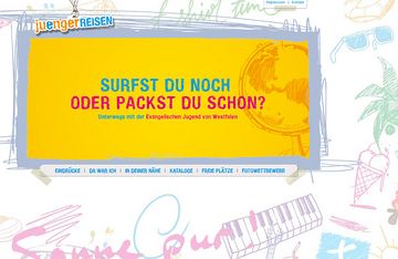 Die Website www.juenger-reisen.de macht Lust auf mehr. Bild: Amt für Jugendarbeit der EKvW