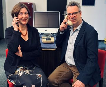 Birgit Knatz und Stefan Schumacher, das Leitungsteam der Telefonseelsorge Hagen-Mark. Foto: Kirchenkreis Hagen