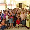 Ormara Nolla (Mitte), WGT-Vorsitzende Kuba, und Vertreterinnen des WGT in der Region Camagüey. Bild: Frauenhilfe Westfalen