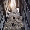 Das Gewinner-Foto zeigt die St.-Georgs-Kirche in Hattingen in ungewöhnlicher Perspektive. Foto: Andreas Dengs/Stifung KiBa