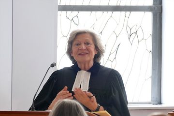 Angelika Weigt-Blätgen hielt die Predigt im Festgottesdienst zu ihrer Verabschiedung. Foto: EFhiW