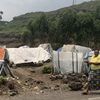 Ein Flüchtlingslager bei Goma im Ostkongo, das eine Delegation der EKvW besuchte. Foto: EKvW
