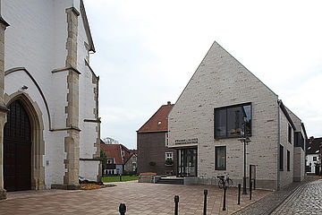 Neubau Gemeindehaus Hewenshof in Burgsteinfurt. Foto: Evangelische Kirche von Westfalen, Baureferat 