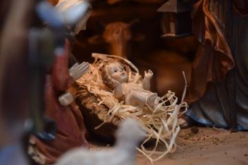 Weihnachtskrippe, Jesus in der Krippe