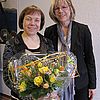 Gastgeberin Superintendentin Martina Espelöer (rechts) freute sich über den Besuch der Präses. Foto: Ev. Kirchenkreis Iserlohn (Markus Mickein)