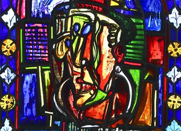 Wiederhergestellt - Das Luther-Fenster in der Marienkirche.