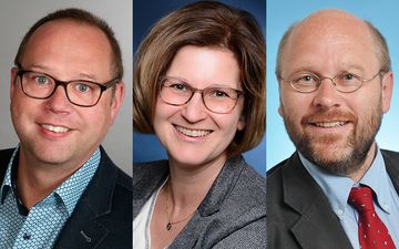 Die Kandidaten: v. l.: Holger Erdmann, Daniela Fricke, Dr. Lutz Meyer. Foto: KK Münster