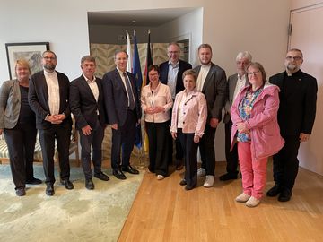 Zu Gast beim Botschafter Miguel Berger in der deutschen Residenz.