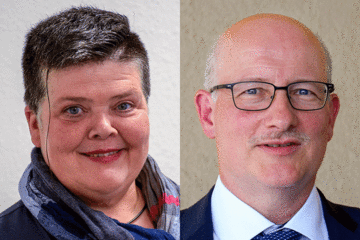 Pfarrerin Claudia Reifenberger und Pfarrer Arno Wittekind sind als Kandidierende nominiert. Foto: KK Herne