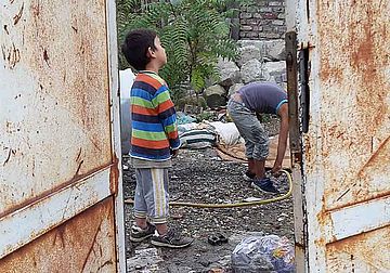 Roma-Slum in Serbien. Foto: Amt für MÖWe/Beate Brauckhoff
